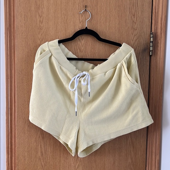 Aerie Yellow Crew Neck Ribbed Lounge Set - Picture 5 of 5